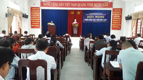 Hội đồng phổ biến giáo dục pháp luật huyện Tư Nghĩa hội nghị triển khai các văn bản luật