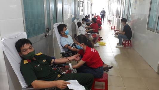 Tư Nghĩa: 582 đơn vị máu được thu từ ngày hội hiến máu tình nguyện đợt I năm 2021