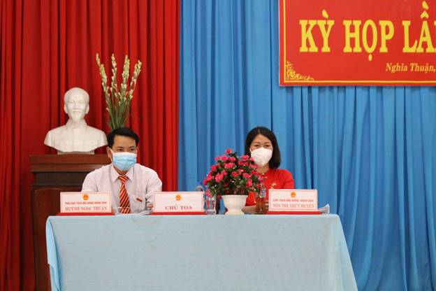 HĐND xã Nghĩa Thuận tổ chức kỳ họp lần thứ hai, khóa XIII, nhiệm kỳ 2021 – 2026