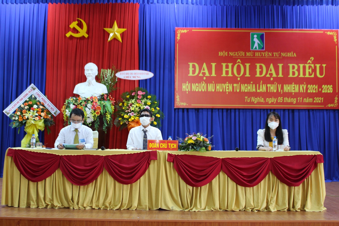 Đại hội Đại biểu Hội người mù huyện Tư Nghĩa lần thứ V, nhiệm kỳ 2021-2026.