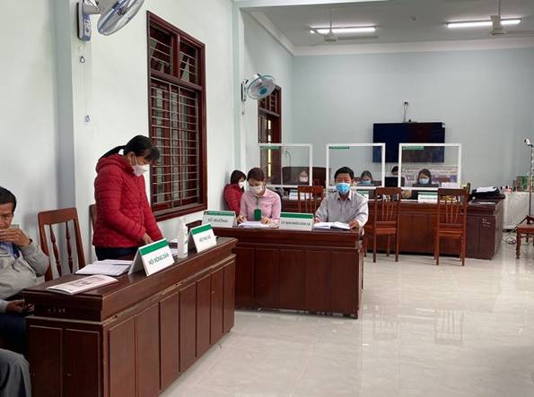Ngân hàng Chính sách xã hội huyện Tư Nghĩa đã tổ chức kiểm kê, đối chiếu, phân loại nợ đến khách hàng