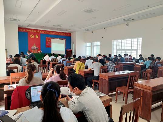 UBND huyện Tư Nghĩa: tập huấn nghiệp vụ chứng thực bản sao điện tử từ bản chính trên cổng dịch vụ công quốc gia