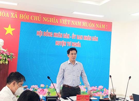 UBND huyện Tư Nghĩa họp bàn công tác chống thất thu thuế trong hoạt động mua bán chuyển nhượng bất động sản