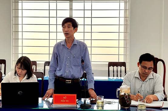 Sở Nội vụ tỉnh Quảng Ngãi làm việc với UBND huyện Tư Nghĩa về công tác tổ chức chính quyền
