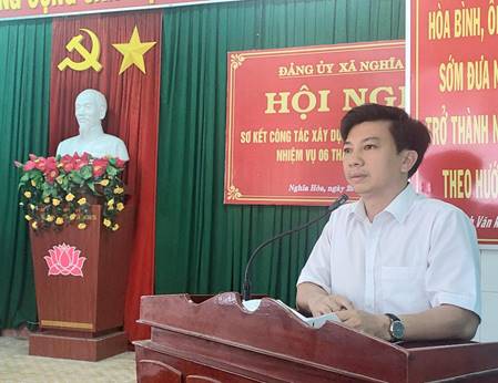 Đảng ủy xã Nghĩa Hòa triển khai nhiệm vụ 6 tháng cuối năm 2022