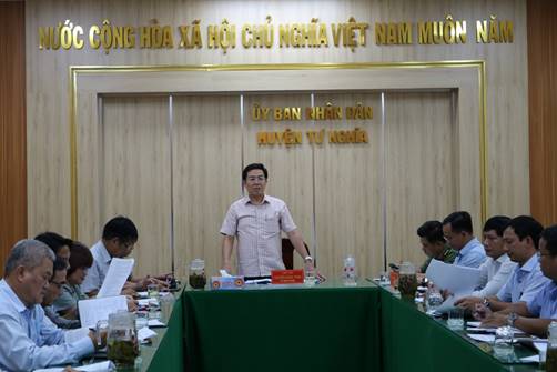 Tư Nghĩa họp bàn liên quan đến vướng mắc Dự án đường cao tốc Quảng Ngãi - Hoài Nhơn