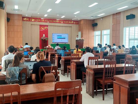 Tư Nghĩa: hội nghị tập huấn quản trị, biên tập Trang thông tin điện tử huyện và Trang thông tin điện tử thành phần xã, thị trấn