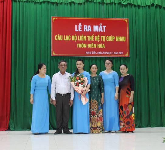 Lễ ra mắt Câu lạc bộ Liên thế hệ tự giúp nhau thôn Điền Hòa, xã Nghĩa Điền