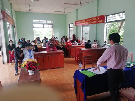 Ngân hàng Chính sách xã hội huyện Tư Nghĩa thực hiện tốt công tác phối hợp với 04 tổ chức Hội đoàn thể nhận ủy thác