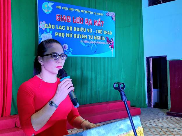 Hội LHPN huyện Tư Nghĩa giao lưu ra mắt câu lạc bộ “Khiêu vũ – thể thao phụ nữ huyện Tư Nghĩa