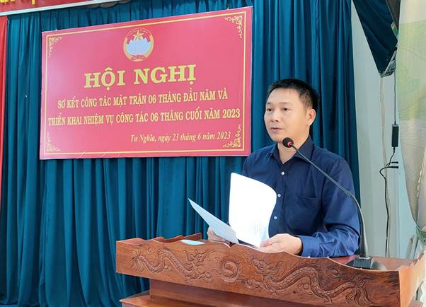 Ủy ban MTTQVN huyện Tư Nghĩa triển khai nhiệm vụ 06 tháng cuối năm 2023