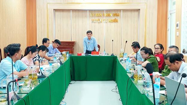 UBND huyện Tư Nghĩa hội nghị trực tuyến sơ kết hoạt động của Bộ phận một cửa huyện và xã, thị trấn 06 tháng đầu và triển khai nhiệm vụ 06 tháng cuối năm 2023
