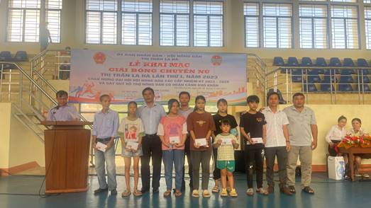 Hội nông dân thị trấn La Hà tổ chức thành công giải bóng chuyền nữ lần thứ I năm 2023
