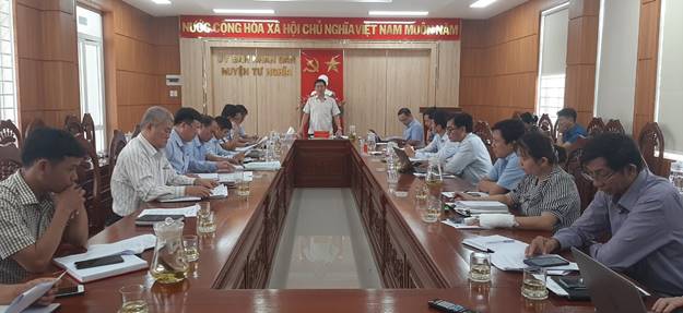 UBND huyện Tư Nghĩa họp trực báo tiến độ Dự án cao tốc Quảng Ngãi - Hoài Nhơn đoạn qua địa bàn huyện Tư Nghĩa