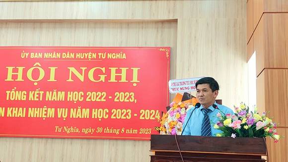 UBND huyện Tư Nghĩa triển khai nhiệm vụ năm học 2023-2024
