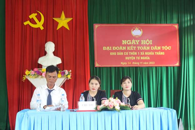Ngày hội Đại đoàn kết ở KDC thôn 1, xã Nghĩa Thắng