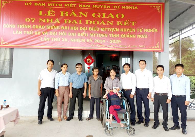 Tư Nghĩa hoàn thành các công trình chào mừng Đại hội Đại biểu Mặt trận Tổ Quốc Việt Nam huyện lần thứ XII, nhiệm kỳ 2024 - 2029