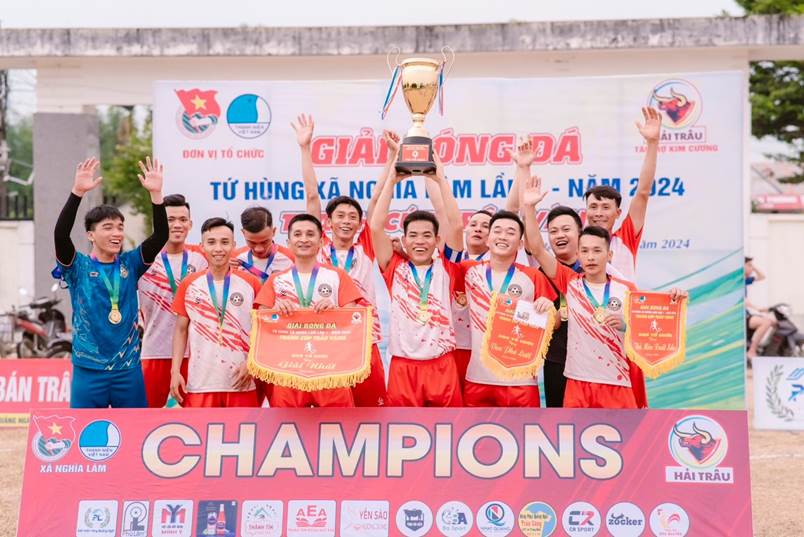 Nghĩa Lâm tổ chức thành công giải bóng đá Tứ Hùng lần thứ I- năm 2024