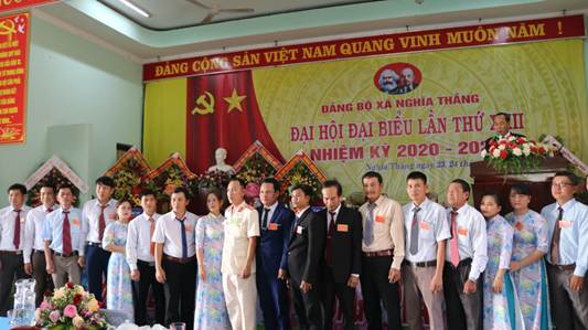 Đảng bộ xã Nghĩa Thắng tổ chức thành công Đại hội Đại biểu lần thứ XXII, nhiệm kỳ 2020- 2025