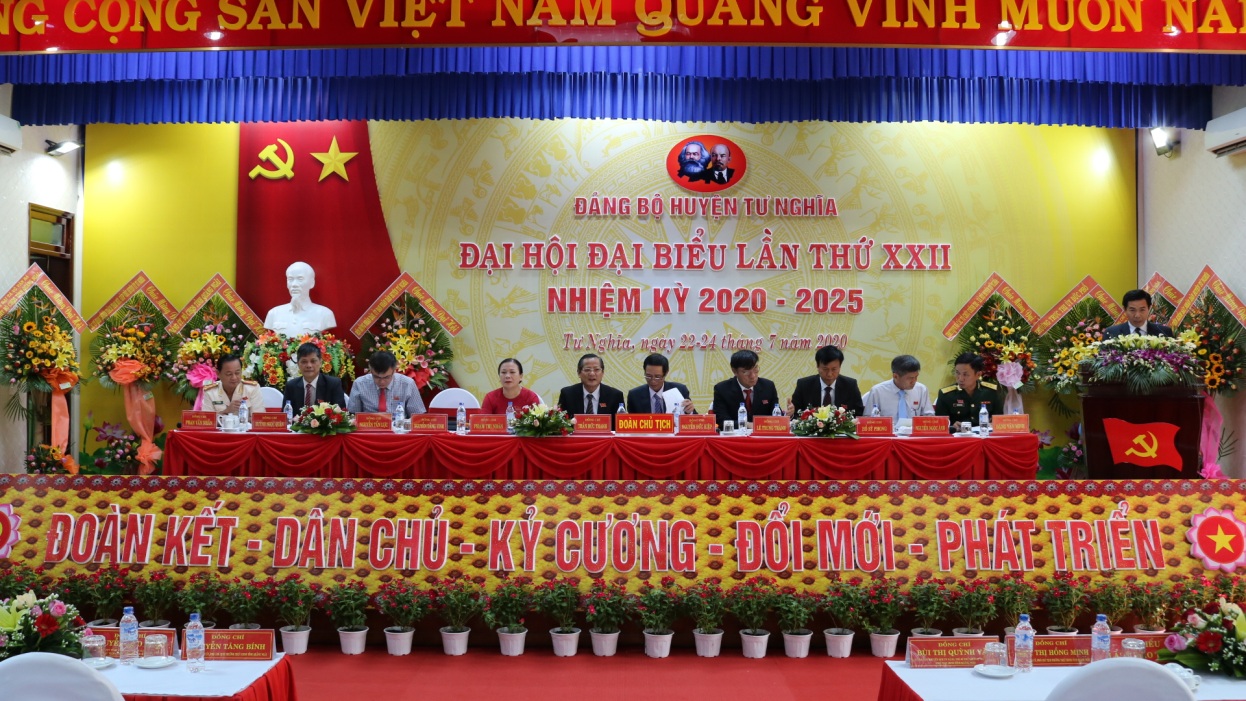 Đảng bộ huyện Tư Nghĩa tổ chức phiên trù bị Đại hội Đại biểu lần thứ XXII, nhiệm kỳ 2020- 2025
