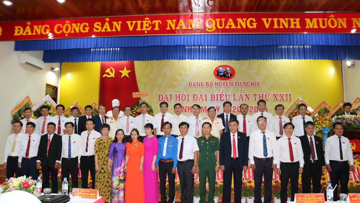 Đảng bộ huyện Tư Nghĩa tổ chức thành công Đại hội Đại biểu lần thứ XXII, nhiệm kỳ 2020- 2025