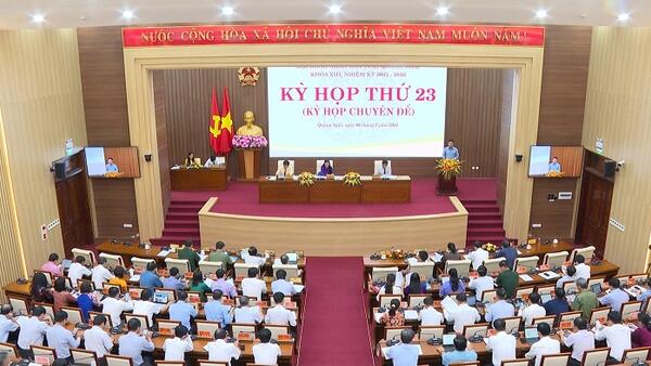 Kỳ họp thứ 23, HĐND tỉnh khóa XIII