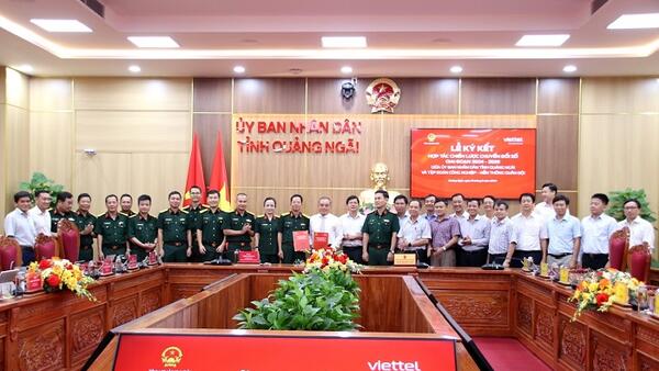 UBND tỉnh và Tập đoàn Viettel ký kết thỏa thuận hợp tác chiến lược chuyển đổi số