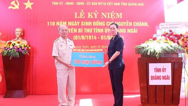 Lễ kỷ niệm 110 năm Ngày sinh đồng chí Nguyễn Chánh