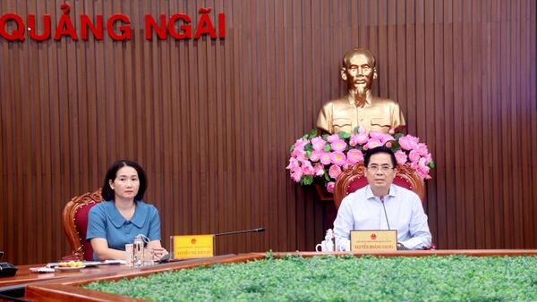 Chủ tịch UBND tỉnh Nguyễn Hoàng Giang làm việc với Sở Lao động- Thương binh và Xã hội