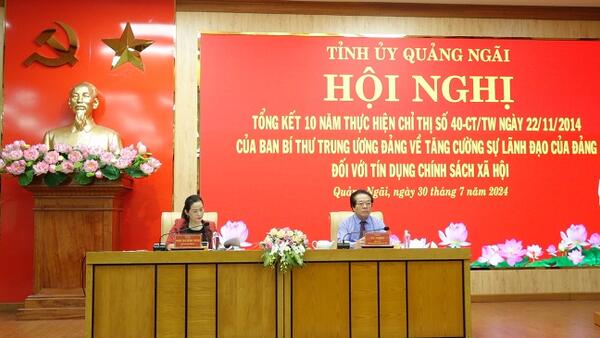 Tổng kết 10 năm thực hiện Chỉ thị 40 của Ban Bí thư về tín dụng chính sách xã hội
