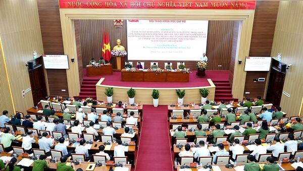 Bộ Công an phối hợp với Tỉnh uỷ Quảng Ngãi tổ chức Hội thảo Khoa học cấp Bộ