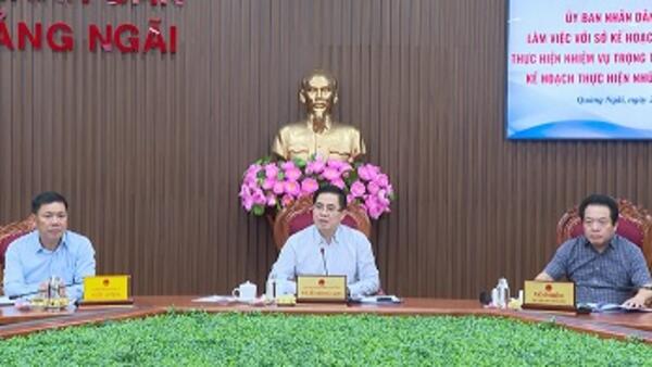 UBND tỉnh làm việc với Sở Kế hoạch và Đầu tư