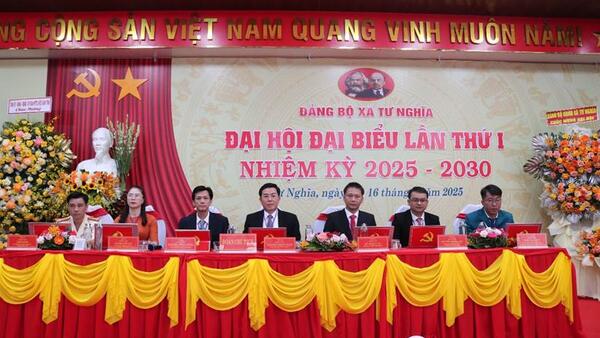 Đảng bộ xã Tư Nghĩa tổ chức thành công Đại hội Đại biểu lần thứ nhất, nhiệm kỳ 2025 - 2030