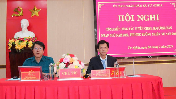 XÃ TƯ NGHĨA TRIỂN KHAI CÔNG TÁC TUYỂN CHỌN, GỌI CÔNG DÂN NHẬP NGŨ NĂM 2026