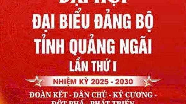 XÃ TƯ NGHĨA HƯỞNG ỨNG CHÀO MỪNG ĐẠI HỘI ĐẠI BIỂU ĐẢNG BỘ TỈNH QUẢNG NGÃI LẦN THỨ NHẤT, NHIỆM KỲ 2025 - 2030