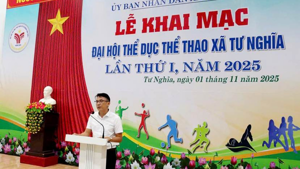 XÃ TƯ NGHĨA KHAI MẠC ĐẠI HỘI THỂ DỤC THỂ THAO LẦN THỨ I NĂM 2025