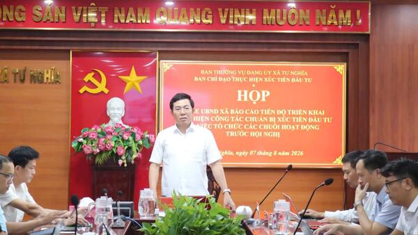 Ban chỉ đạo thực hiện xúc tiến đầu tư xã Tư Nghĩa họp nghe báo cáo tiến độ chuẩn bị Hội nghị xúc tiến đầu tư