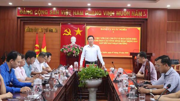 Tư Nghĩa- tháo gỡ khó khăn, ổn định giáo dục sau sắp xếp trường học
