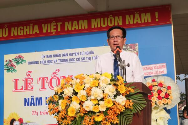 Lãnh đạo huyện Tư Nghĩa dự  tổng kết năm học 2024 – 2025 một số trường trên địa bàn huyện